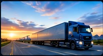 AI-generated logistics and transport website concept